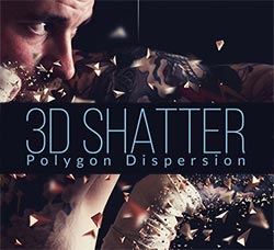 极品PS动作－3D立体多边形抽离：3D Polygon Shatter Photoshop Action